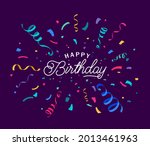 birthday vector background with ... | Shutterstock .eps vector #2013461963