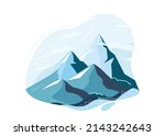 mountain  hill and peak vector... | Shutterstock .eps vector #2143242643