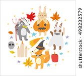 vector set. autumn holiday... | Shutterstock .eps vector #498232579