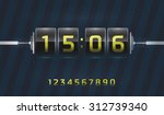 flap clock and number counter... | Shutterstock .eps vector #312739340