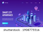 smart city advantage isometric... | Shutterstock .eps vector #1908775516