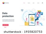 data protection vector... | Shutterstock .eps vector #1935820753