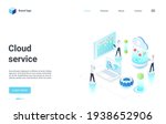 cloud tech service isometric... | Shutterstock .eps vector #1938652906