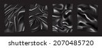 black wrinkled rectangular... | Shutterstock .eps vector #2070485720