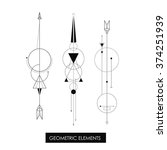 tribal geometric elements.... | Shutterstock .eps vector #374251939