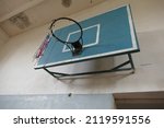 Basketball Backboard With Torn...