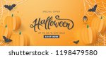 happy halloween sale banners or ... | Shutterstock .eps vector #1198479580