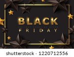 black friday sale banner layout ... | Shutterstock .eps vector #1220712556
