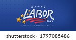usa happy labor day text design ... | Shutterstock .eps vector #1797085486