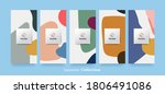 vector set packaging abstract... | Shutterstock .eps vector #1806491086