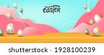 happy easter banner studio... | Shutterstock .eps vector #1928100239