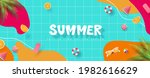 colorful summer banner... | Shutterstock .eps vector #1982616629