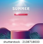 colorful summer sale banner... | Shutterstock .eps vector #2138718033