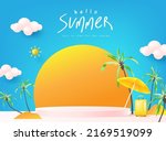 summer sale poster banner... | Shutterstock .eps vector #2169519099