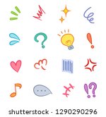 a set of various symbols that... | Shutterstock .eps vector #1290290296