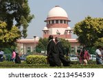Small photo of New Delhi, India - 10-13-2022 - A view of a Supreme court in New Delhi