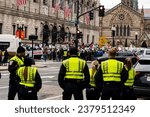 Small photo of Boston, Massachusetts - October 22nd 2023 - Photo of Pro-Palestine Marchers Rally in Back Bay, Boston, Massachusetts, USA