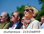 Small photo of Washington, DC, USA, April 29, 2022, Re-Opening of the German-American Friendship Garden on the National Mall; Sally and John "Chip" Abridge, Founders of the Trust for the National Mall attending