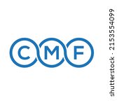 Cmf Letter Logo Design On White ...