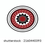 vector circle in red and in the ... | Shutterstock .eps vector #2160440393