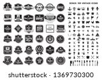 vintage retro vector logo for... | Shutterstock .eps vector #1369730300