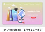 digital online education... | Shutterstock .eps vector #1796167459
