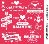 valentine template banner... | Shutterstock .eps vector #788611819