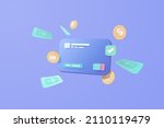 3d credit card money financial... | Shutterstock .eps vector #2110119479