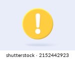 3d alert notification icon... | Shutterstock .eps vector #2152442923