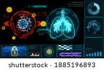 futuristic technology  research ... | Shutterstock . vector #1885196893