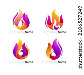 Abstract Fire Logo Template ...