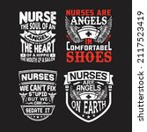nurse typographic bundle design ... | Shutterstock .eps vector #2117523419