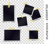 vector collection of blank... | Shutterstock .eps vector #650049760