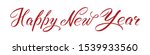 happy new year  lettering on a... | Shutterstock .eps vector #1539933560