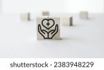 Wooden blocks with medical...