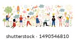 kids of different nationalities ... | Shutterstock .eps vector #1490546810