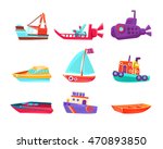Water Transport Toy Boats Set