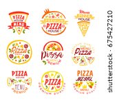 pizza house  menu premium... | Shutterstock .eps vector #675427210
