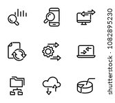 set of black icons isolated on... | Shutterstock .eps vector #1082895230
