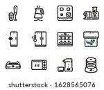 set of black vector icons ... | Shutterstock .eps vector #1628565076