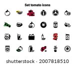 set of black vector icons ... | Shutterstock .eps vector #2007818510