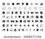 set of black vector doodle... | Shutterstock .eps vector #2008371746