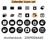 set of black vector icons ... | Shutterstock .eps vector #2009006660