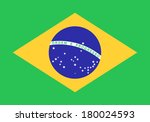 illustration  flag  brasil. | Shutterstock . vector #180024593