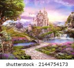 3d Image Of Fairy Tale Castle...