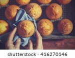  Top view, closeup, selective focus. bakery. bakery products. cakes, muffins. vintage, closeup