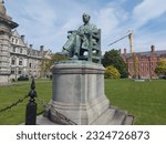 Small photo of dublin, ireland - march 12, 2023: a statue of William Edward Hartpole Lecky an Irish historian, essayist, and political theorist