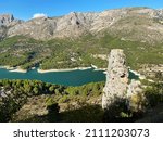 reservoir between mountains mediterranean coast