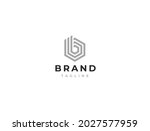 b logo. abstract letter b... | Shutterstock .eps vector #2027577959