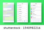 mobile messenger screen... | Shutterstock .eps vector #1540982216